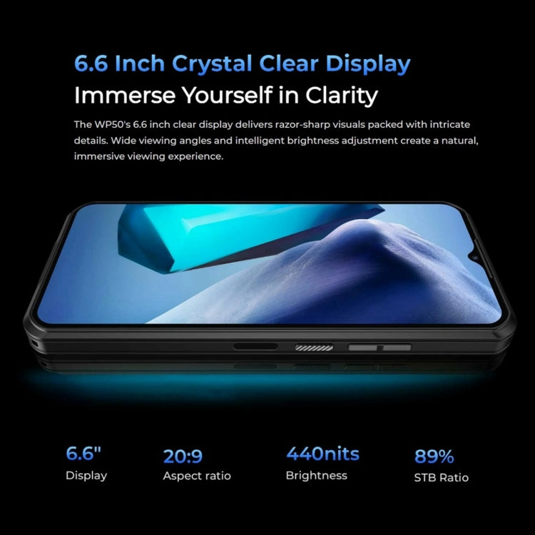 Oukitel WP50 5G Rugged Phone, 4GB+256GB, 6.6 inch Android 14.0 MediaTek Dimensity 6100+ Octa-core 3.0GHz, NFC, OTG, Network: 5G Oukitel WP50 5G Rugged Phone, 4GB+256GB, 6.6 inch Android 14.0 MediaTek Dimensity 6100+ Octa-core 3.0GHz, NFC, OTG, Network: 5G